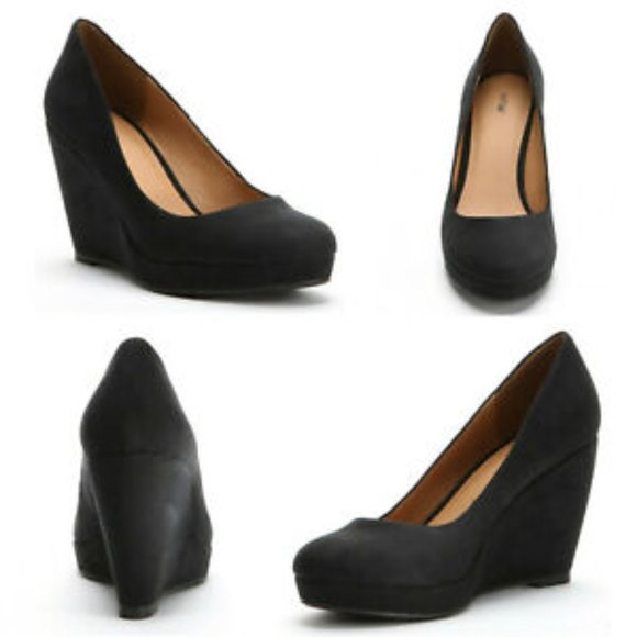 Apt. 9 Shoes - Apt 9 9M Suede Kensington Platform Wedges Shoes